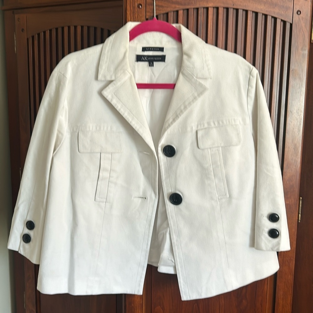 AK Anne Klein Cropped Jacket Sz 16 EUC